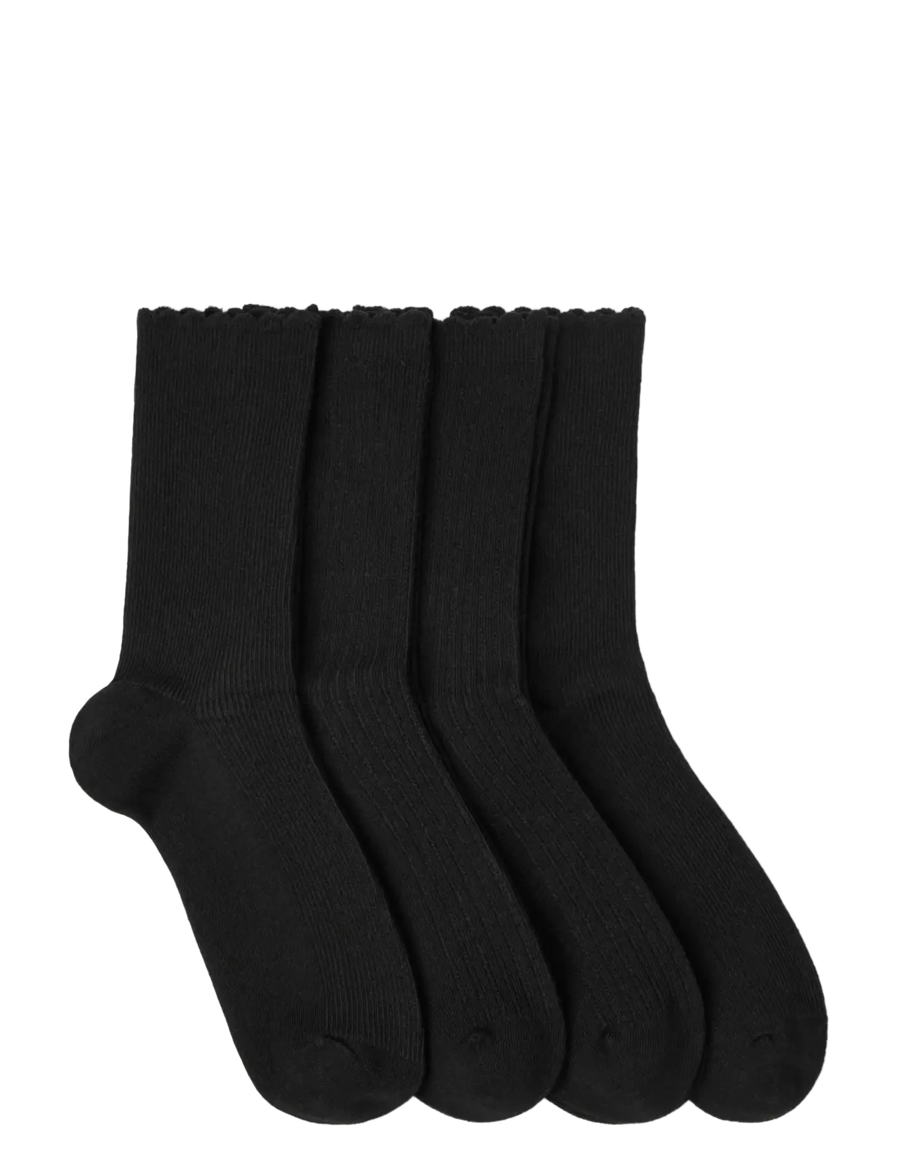 Lindex - 4-pack ribbed socks - black - 1