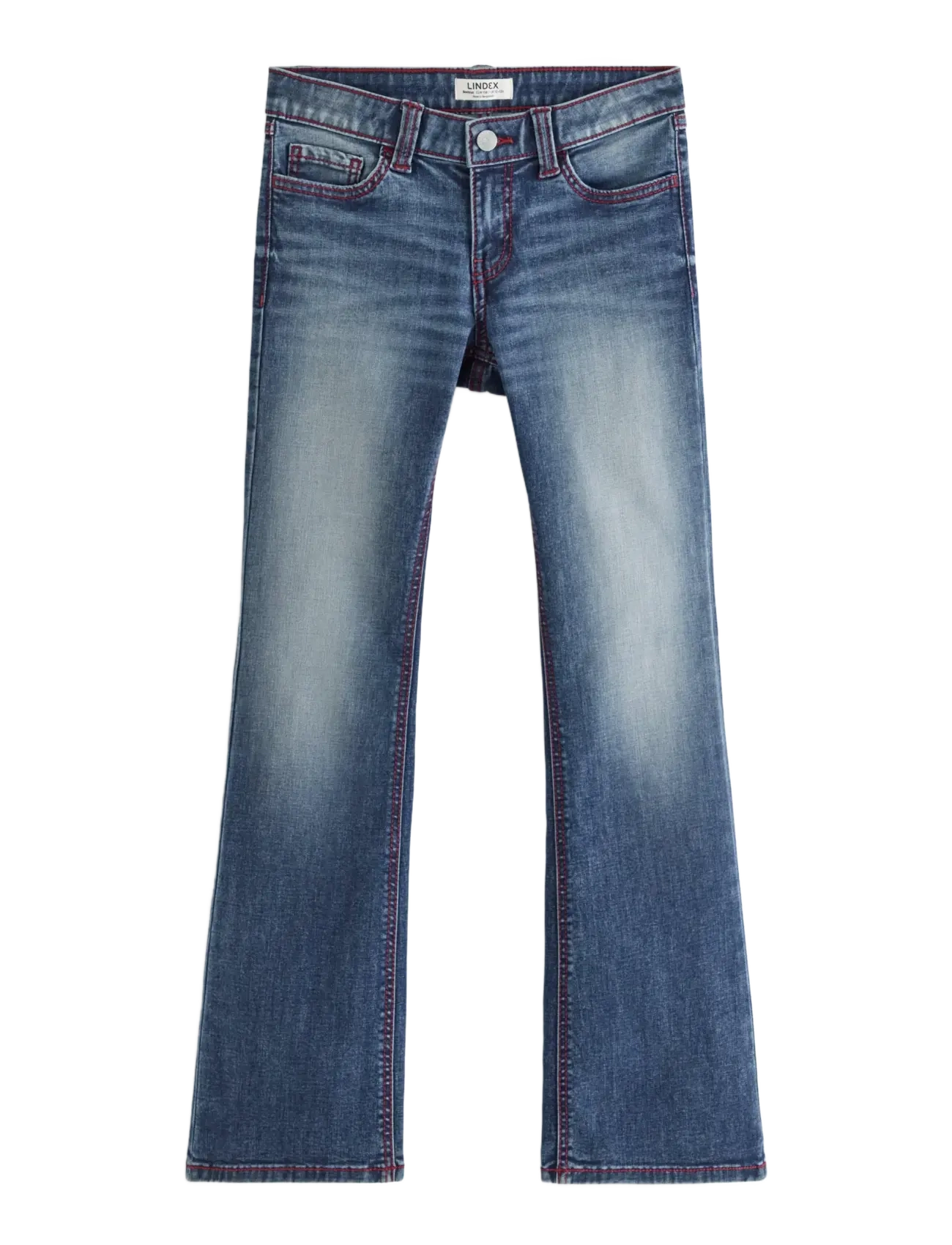 Lindex Bootcut jeans with low waist - Tagasi kooli - DARK DENIM / blue
