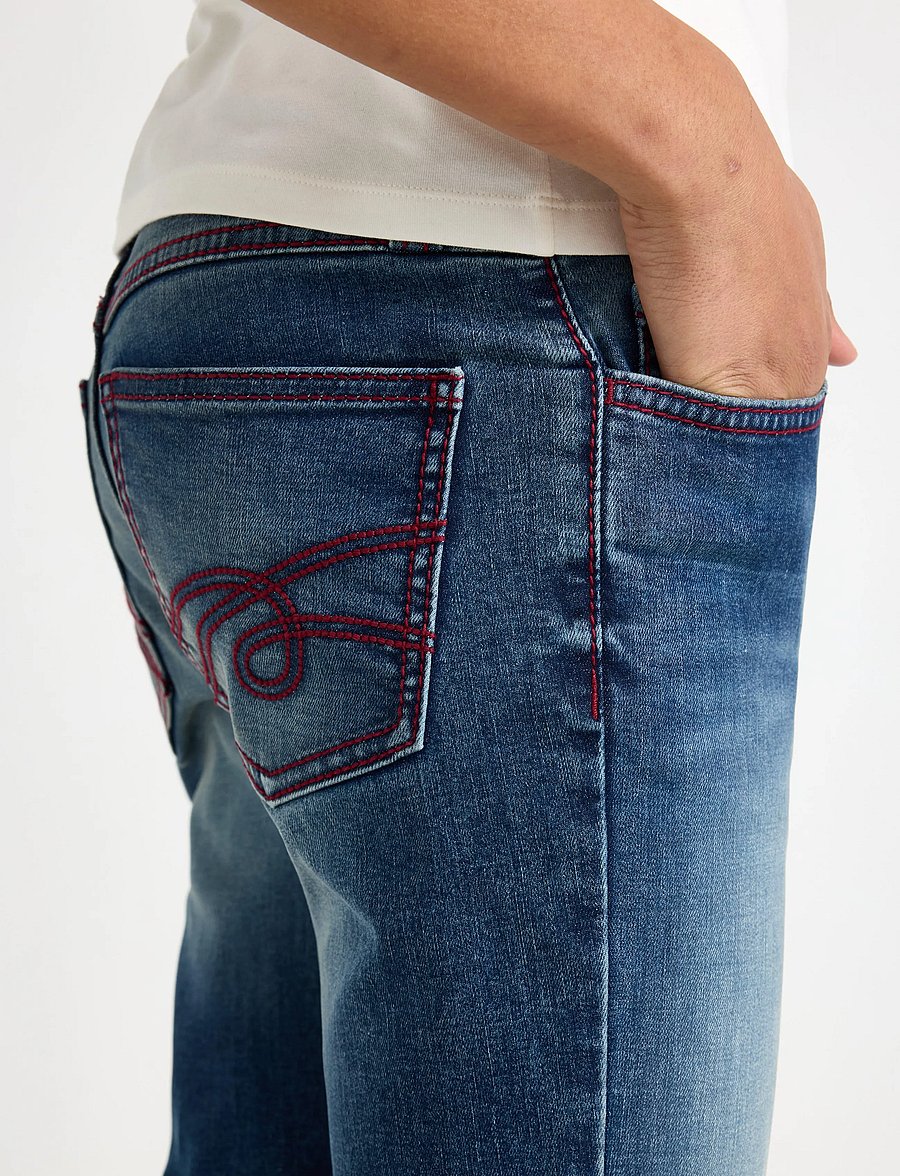 Lindex - Bootcut jeans with low waist - alt laienevad teksad - dark denim - 4