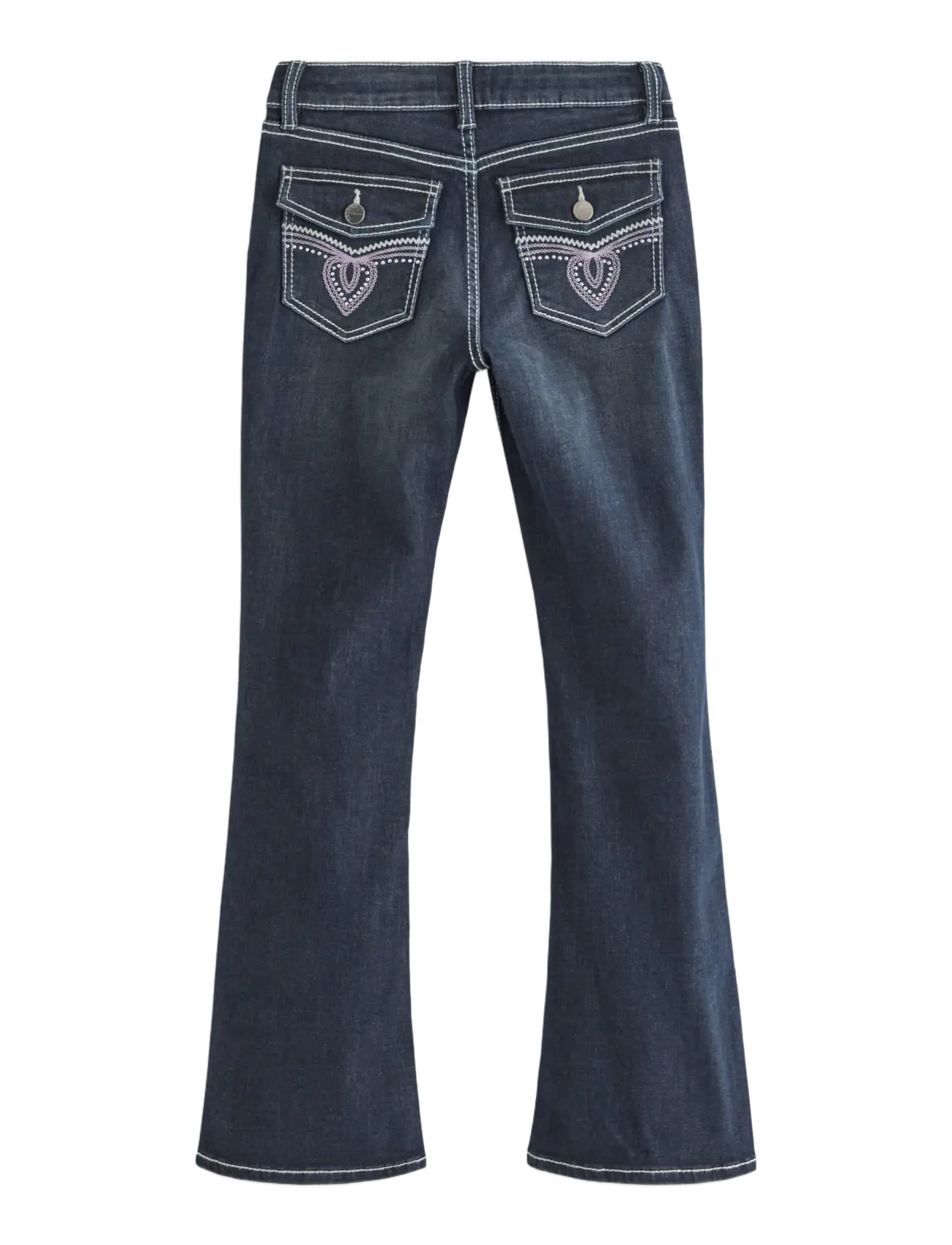 Lindex - FREJA Flared leg jeans with decorated back pockets - dark denim - 2