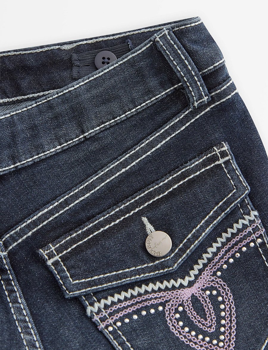 Lindex - FREJA Flared leg jeans with decorated back pockets - bootcut jeans - dark denim - 5
