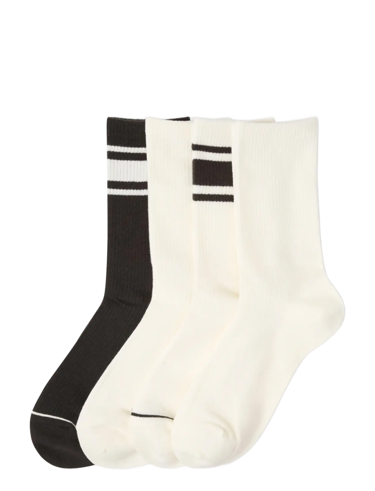 Lindex 4-pack sporty socks - Lindex - DARK BROWN / brown
