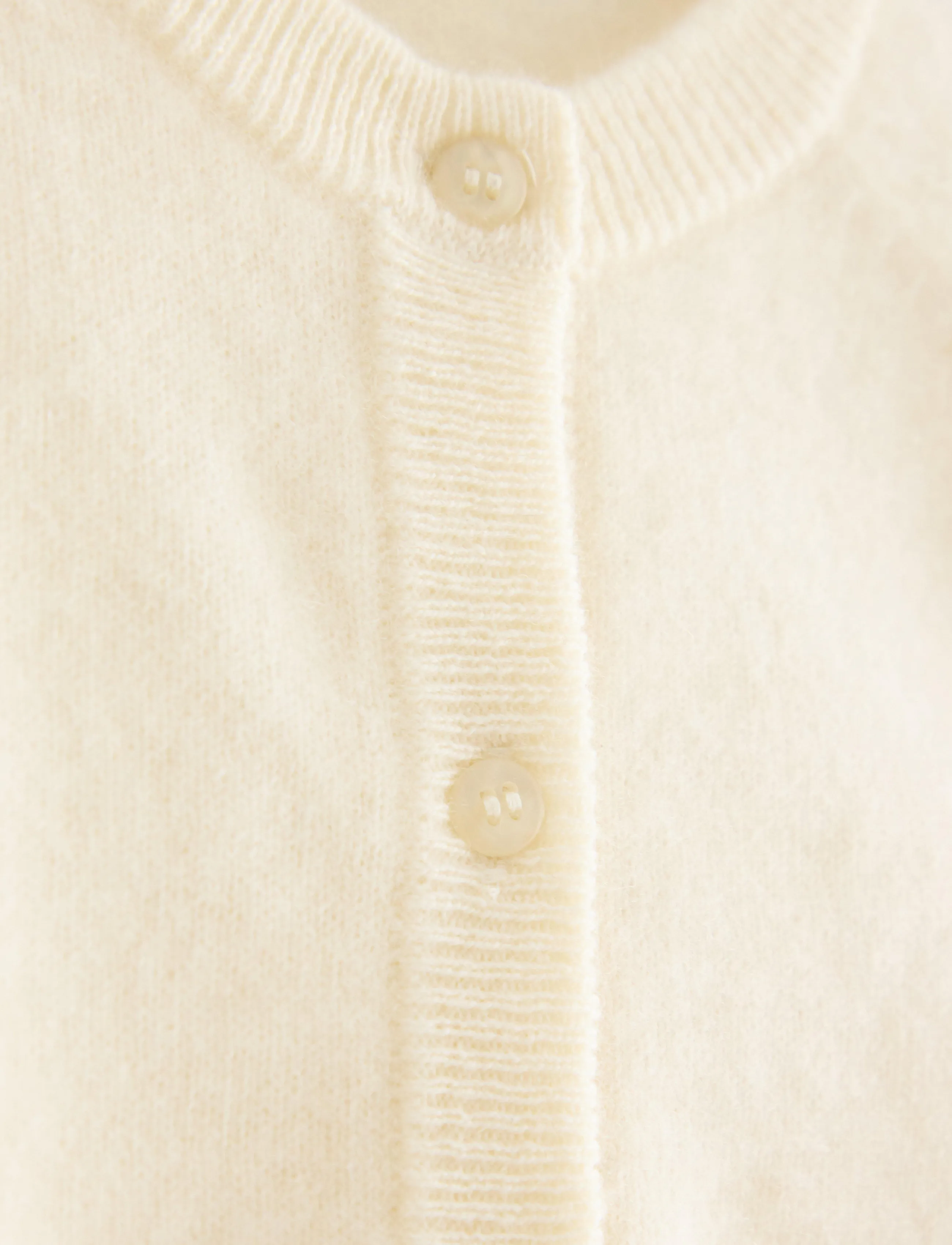 Lindex - Fine-knit cardigan in cashmere - koftor - off white - 2