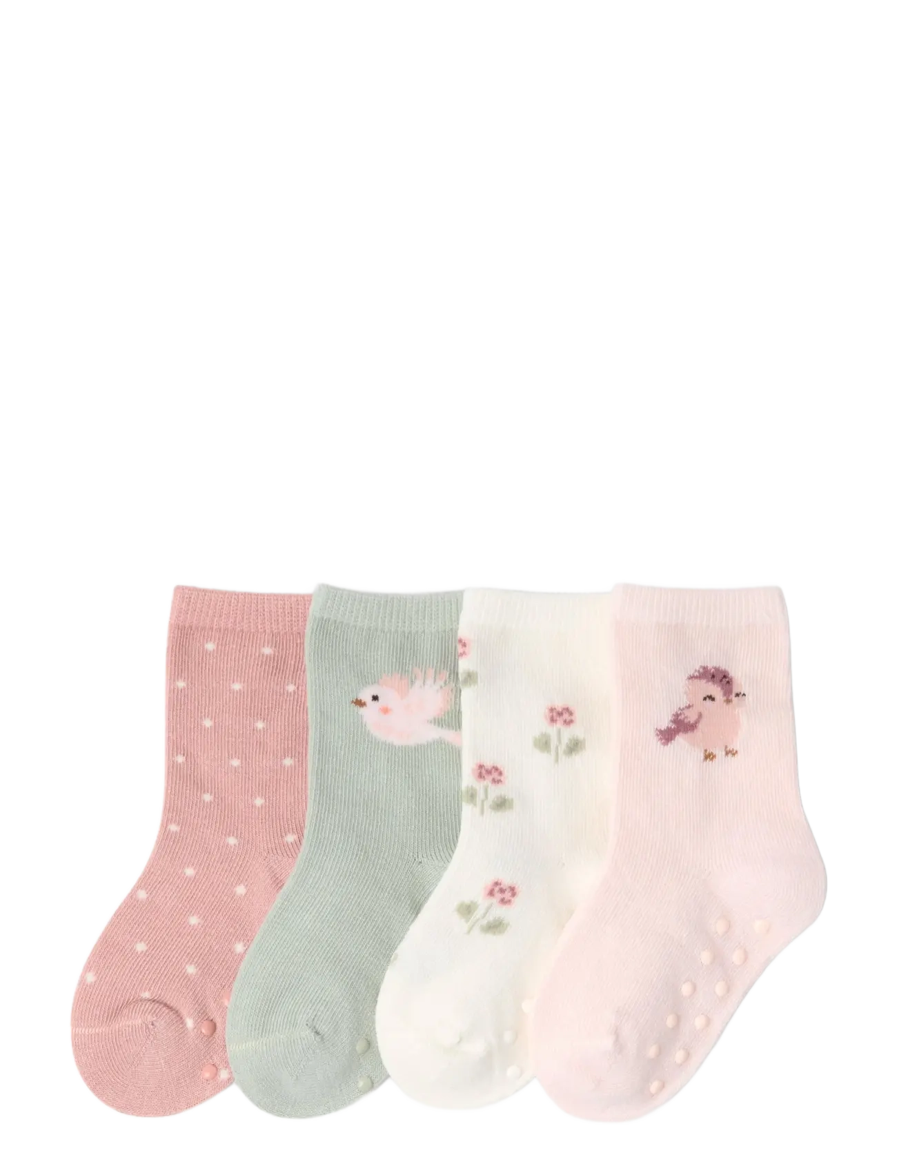 Lindex 4-Pack Ankle Socks, 13/15, Socken & Strumpfhosen, Rosa - Non-slip Kinder