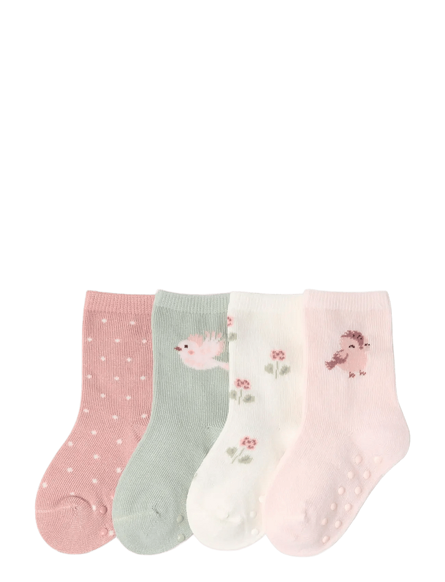 Lindex - 4-pack ankle socks - light pink - 0