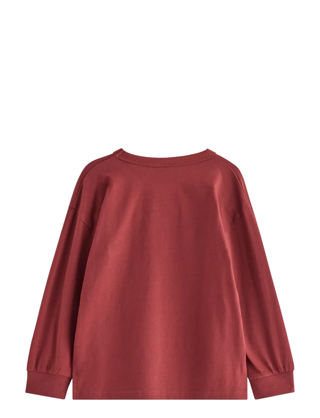 Lindex - Long-sleeved top with terry applique - sweatshirts - dark red - 2