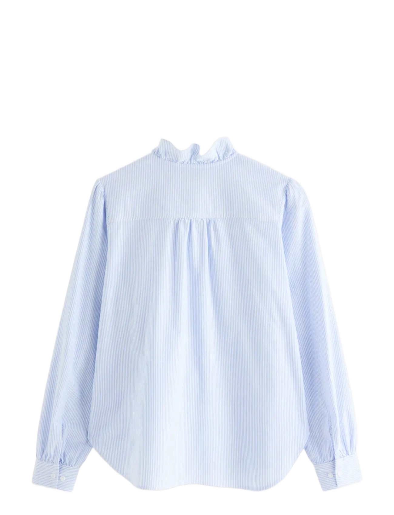 Lindex - Shirt with frill - long sleeved blouses - light blue - 2