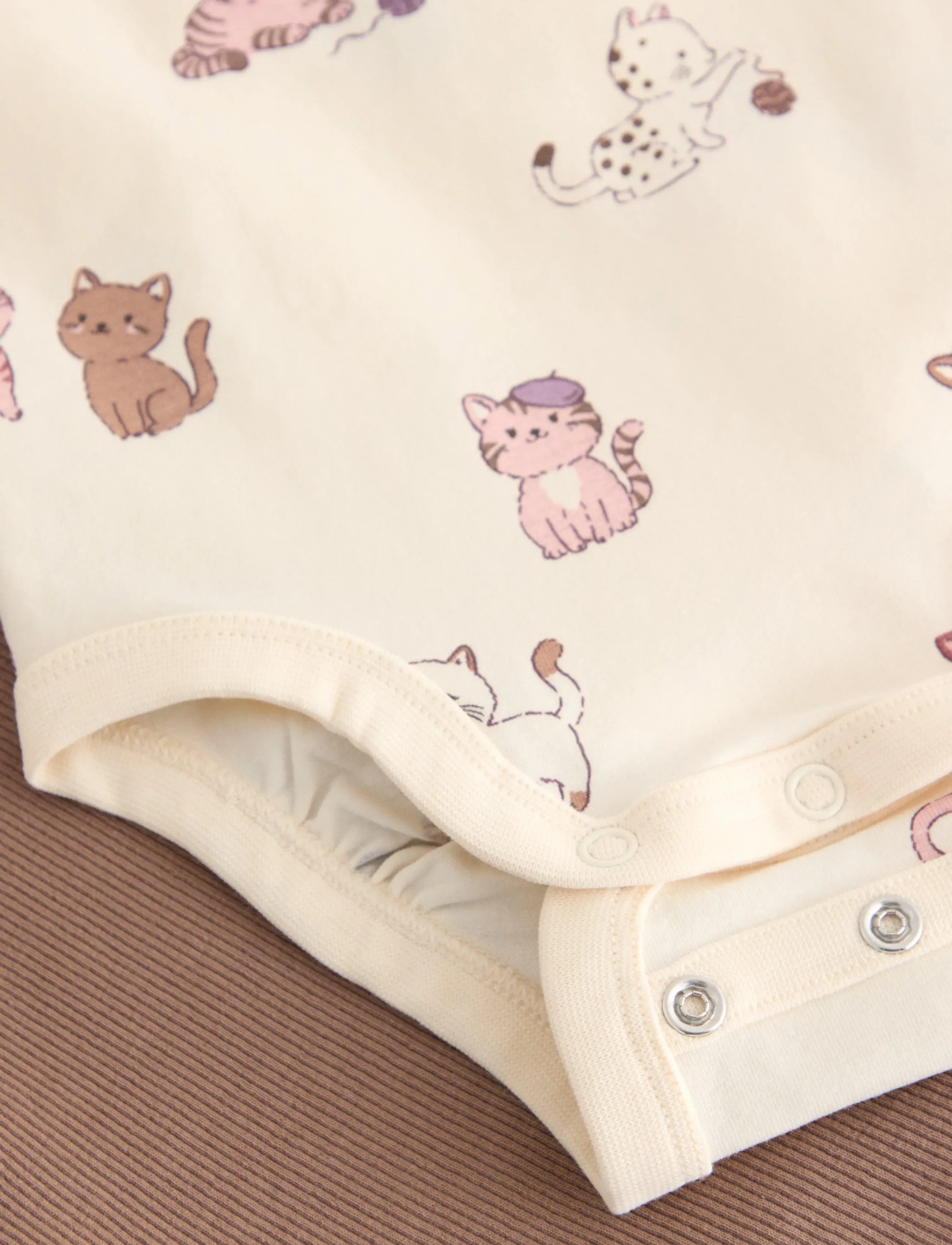 Lindex - Set with bodysuit and ribbed leggings - light white - 2