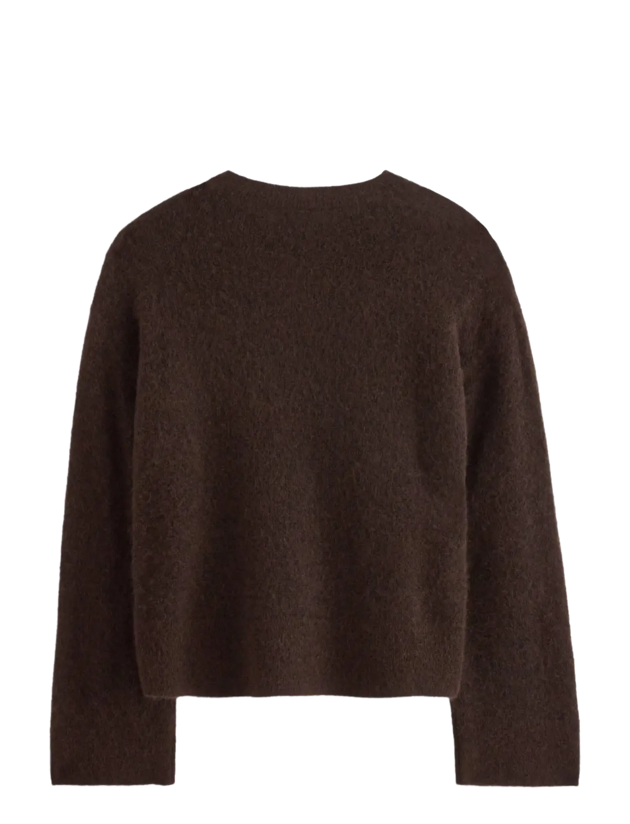Lindex - Knitted jumper in wool blend - pullover - dark brown - 1