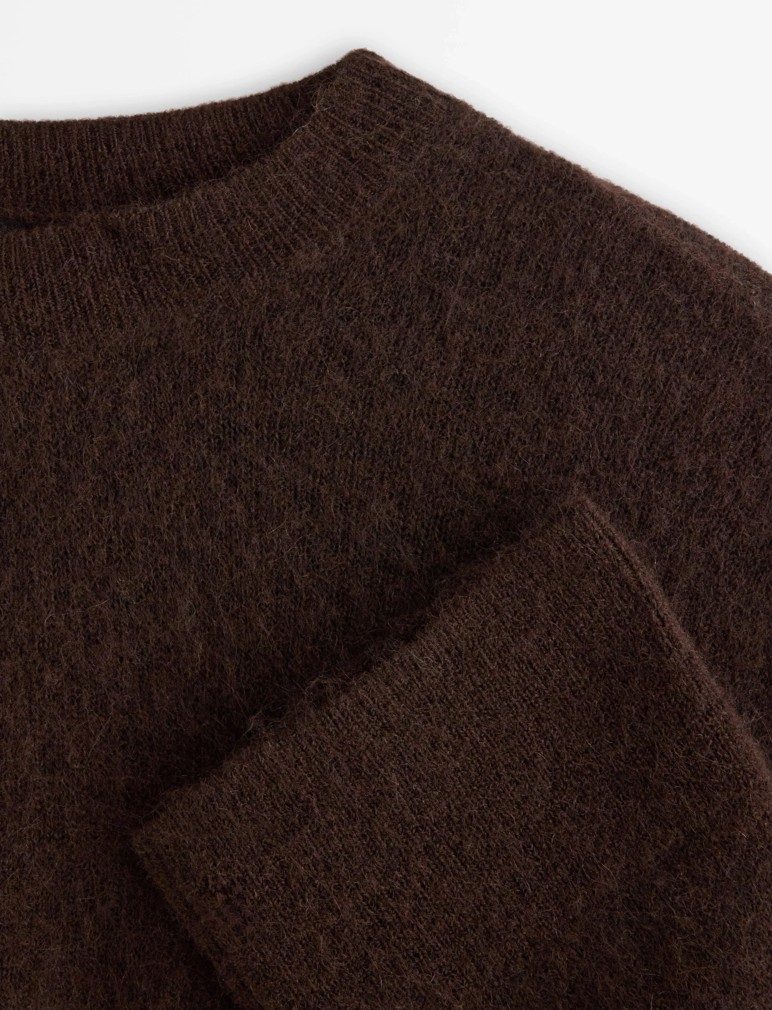 Lindex - Knitted jumper in wool blend - pullover - dark brown - 2