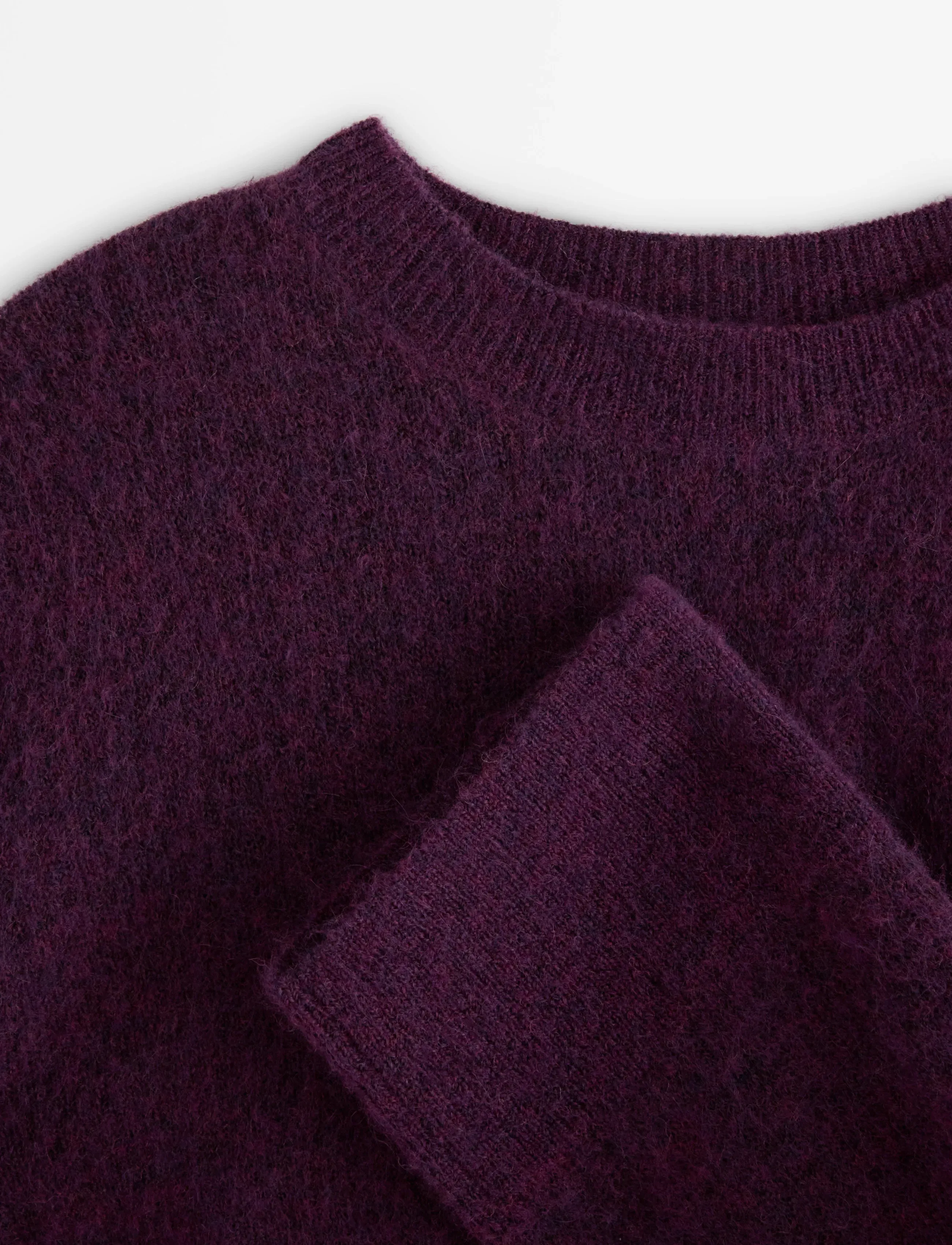 Lindex - Knitted jumper in wool blend - pullover - dark lilac - 5