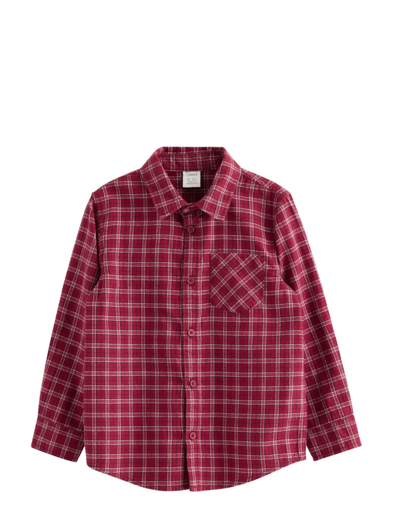 Lindex Checked shirt - Kleidung - DARK RED / burgundy