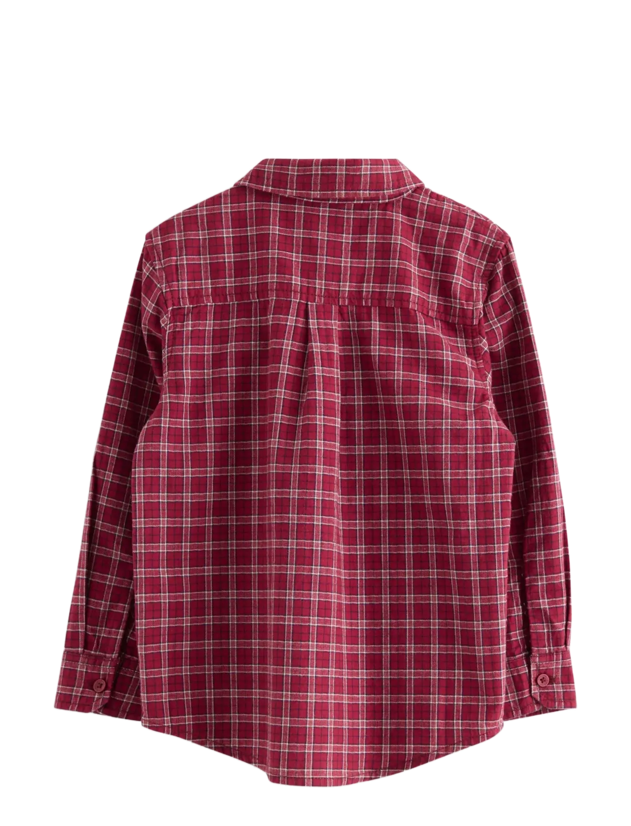 Lindex - Checked shirt - langärmlige hemden - dark red - 2
