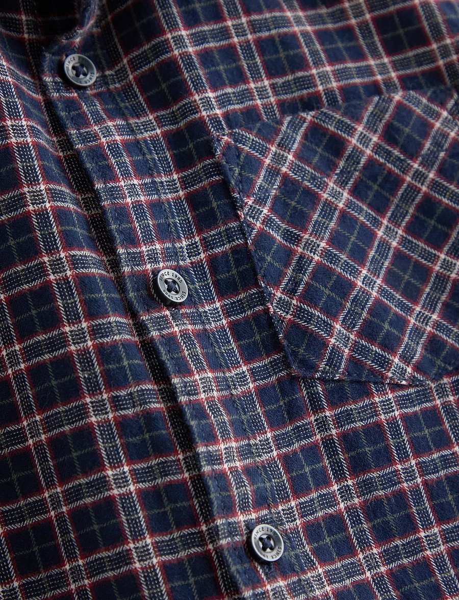 Lindex - Checked shirt - pikkade varrukatega särgid - navy - 2