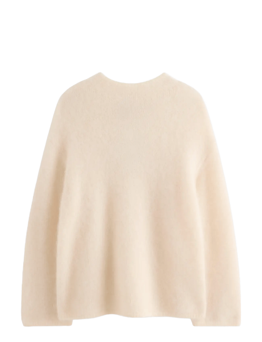 Lindex - Knitted jumper in wool blend - pullover - off white - 1