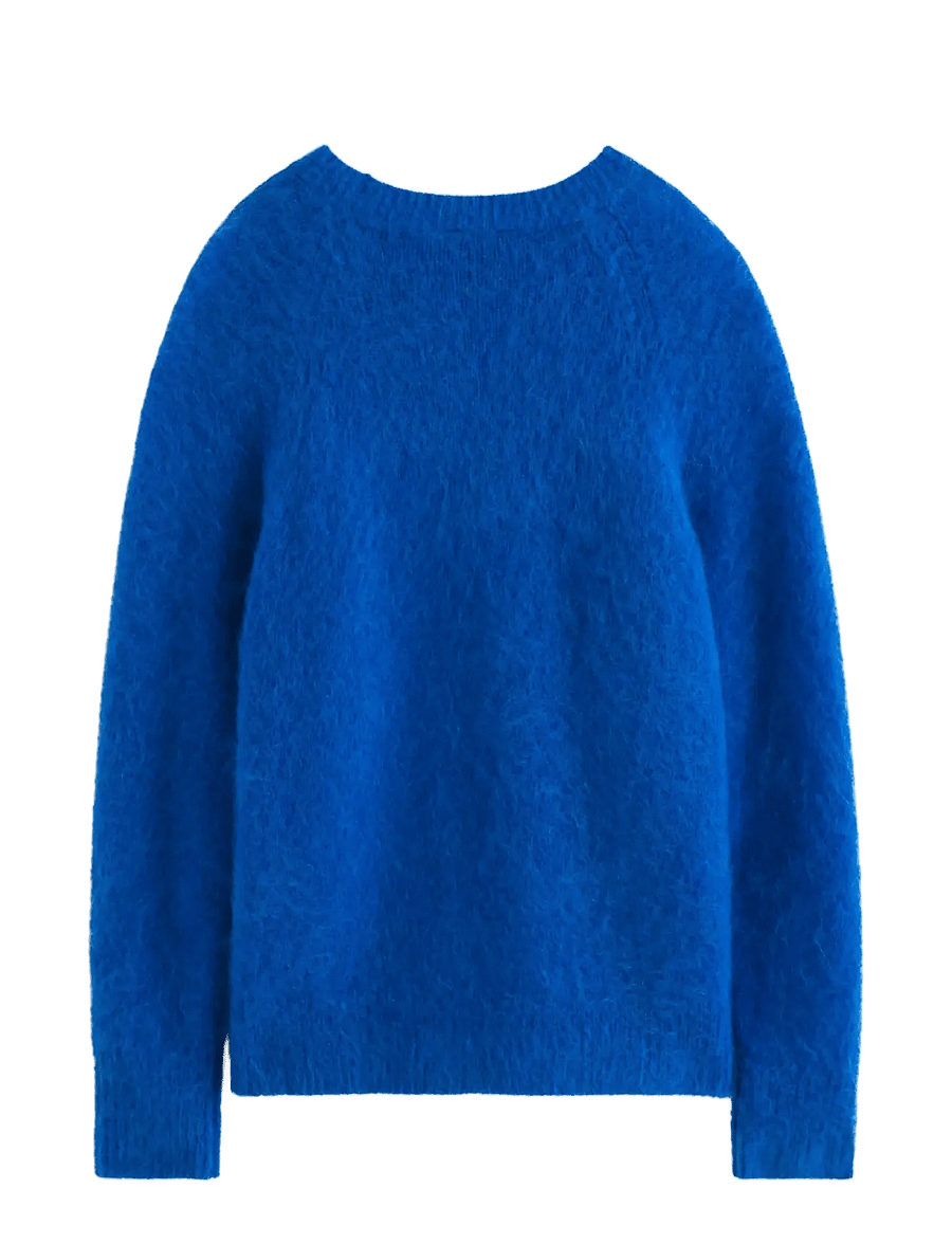 Lindex - Knitted jumper in wool blend - stickade tröjor - blue - 2