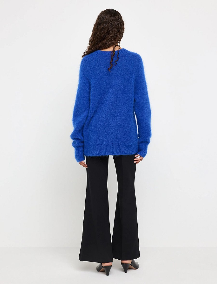 Lindex - Knitted jumper in wool blend - stickade tröjor - blue - 3