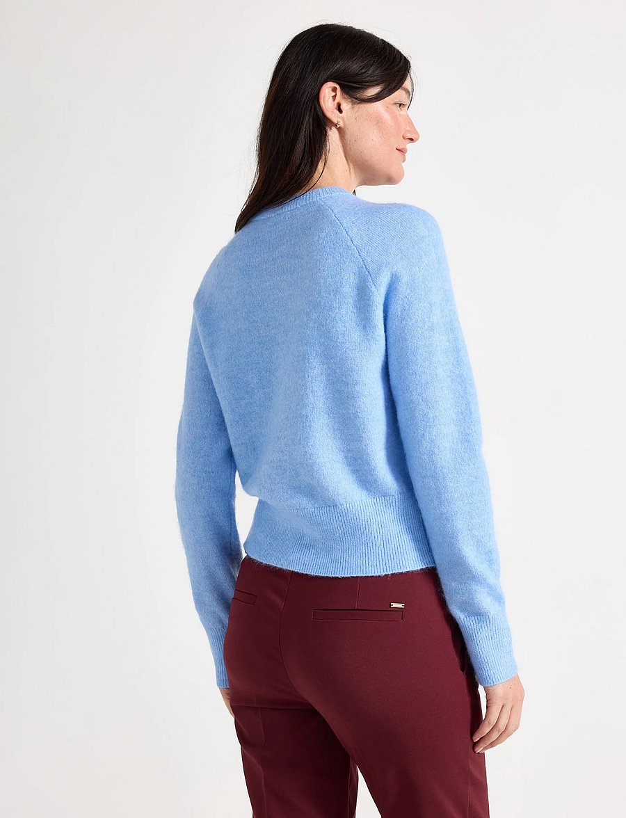 Lindex - Fine-knit cardigan - strickjacken - lt dusty blue - 3