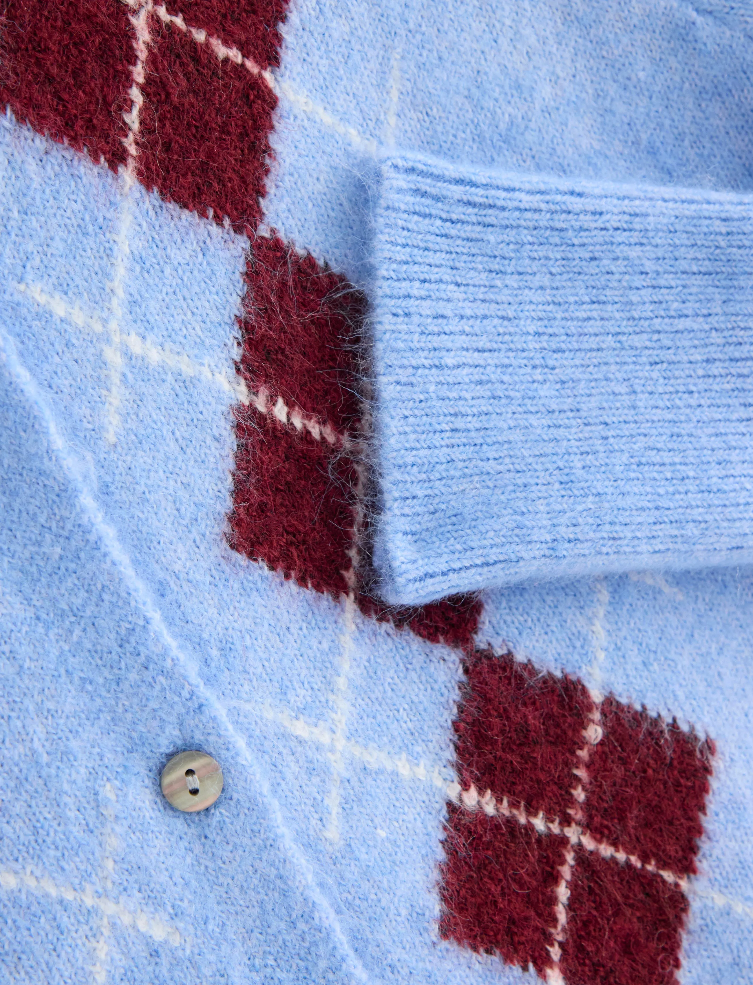 Lindex - Fine-knit cardigan - strickjacken - lt dusty blue - 5
