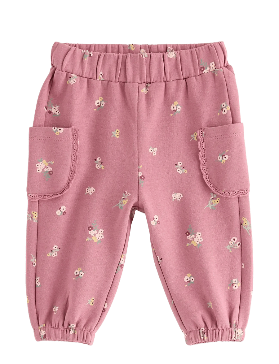 Lindex - Joggers with side pockets - mjukisbyxor - dusty pink - 0