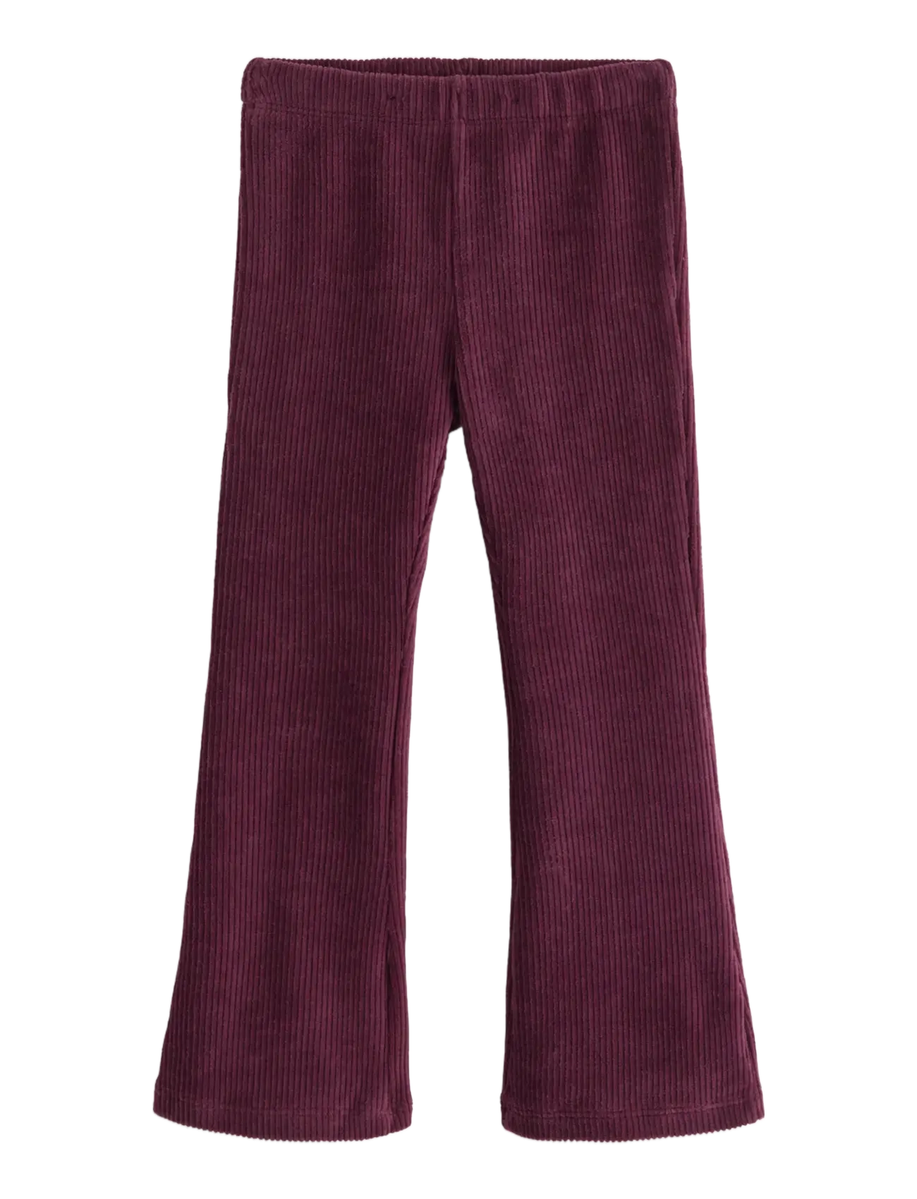 Lindex Flared leggings in corduroy - Osta suuruse järgi - DARK LILAC / burgundy