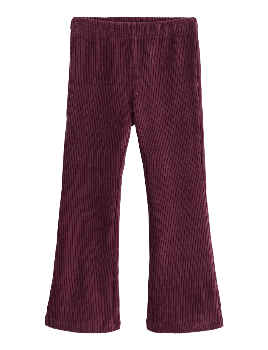 Lindex - Flared leggings in corduroy - retuusid - dark lilac - 0