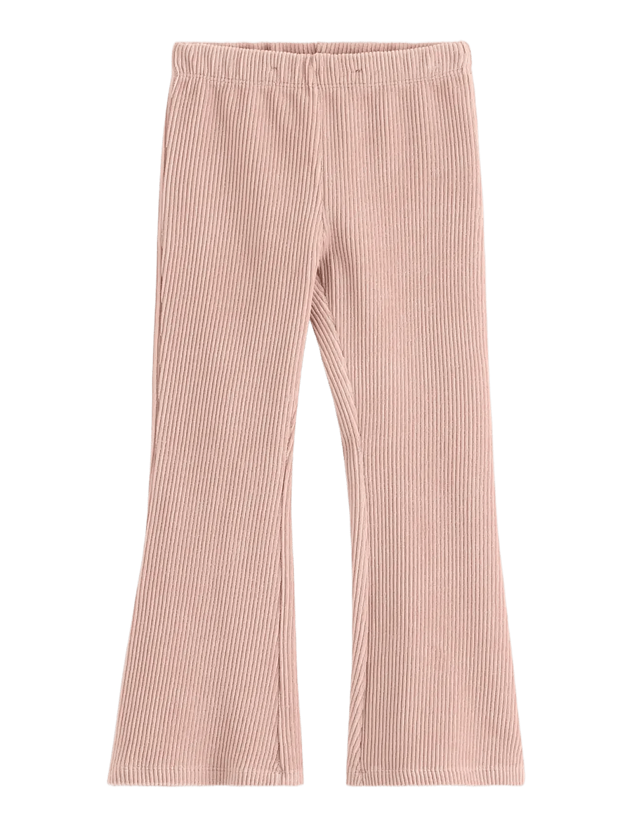 Lindex - Flared leggings in corduroy - retuusid - light dusty pink - 0