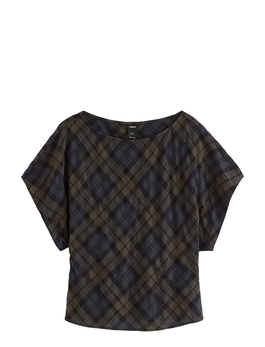 Lindex - Short-sleeved top - kortærmede bluser - brown - 1