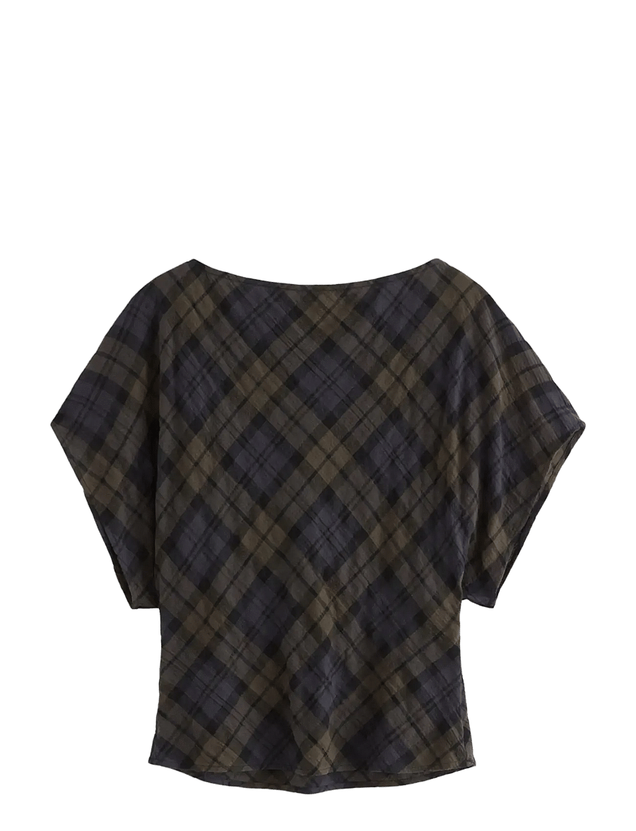 Lindex - Short-sleeved top - kortærmede bluser - brown - 2