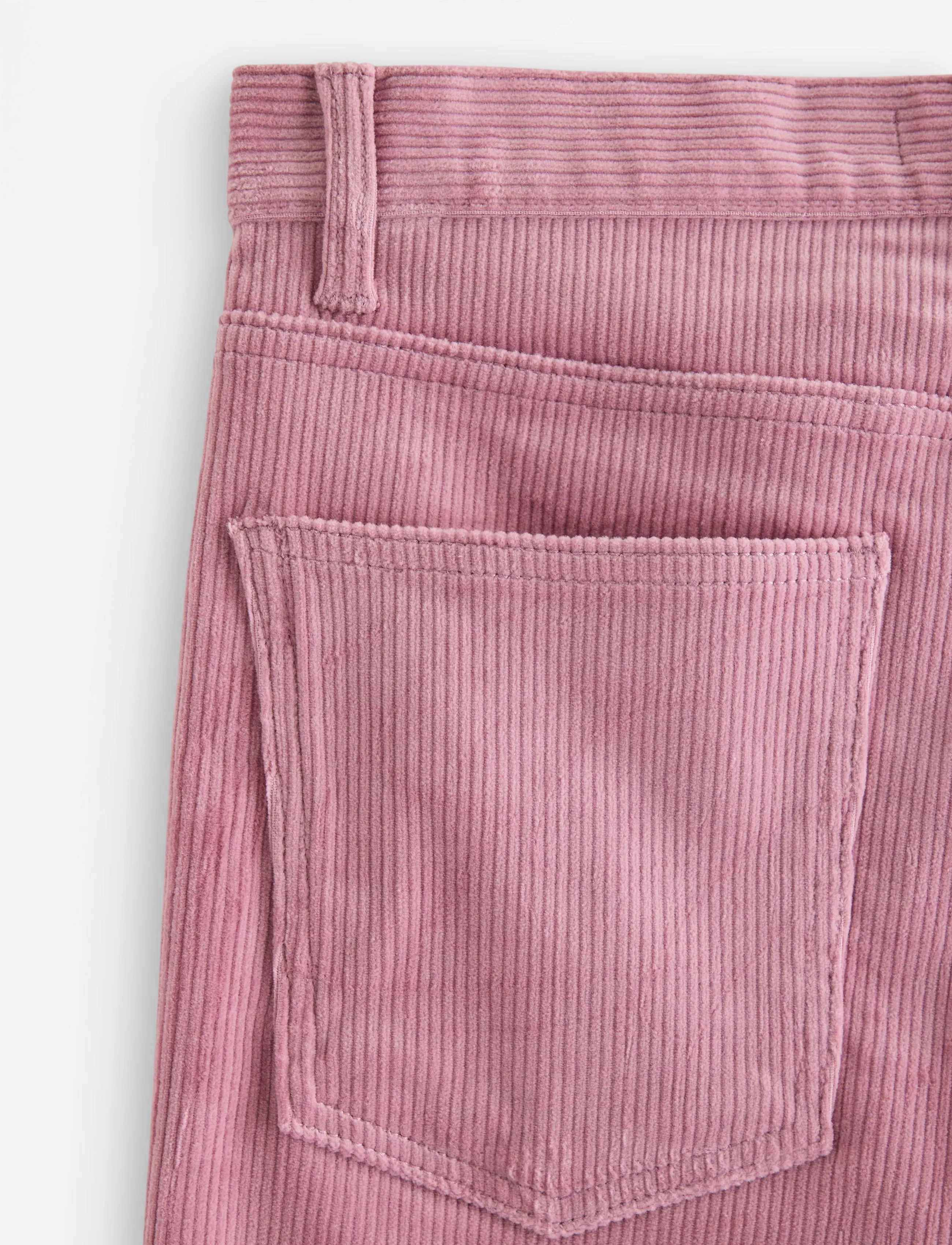 Lindex - Straight trousers in corduroy - light dusty pink - 5