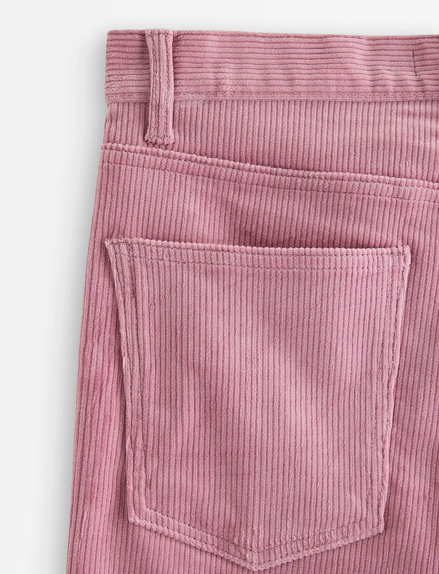 Lindex - Straight trousers in corduroy - bukser med lige ben - light dusty pink - 5
