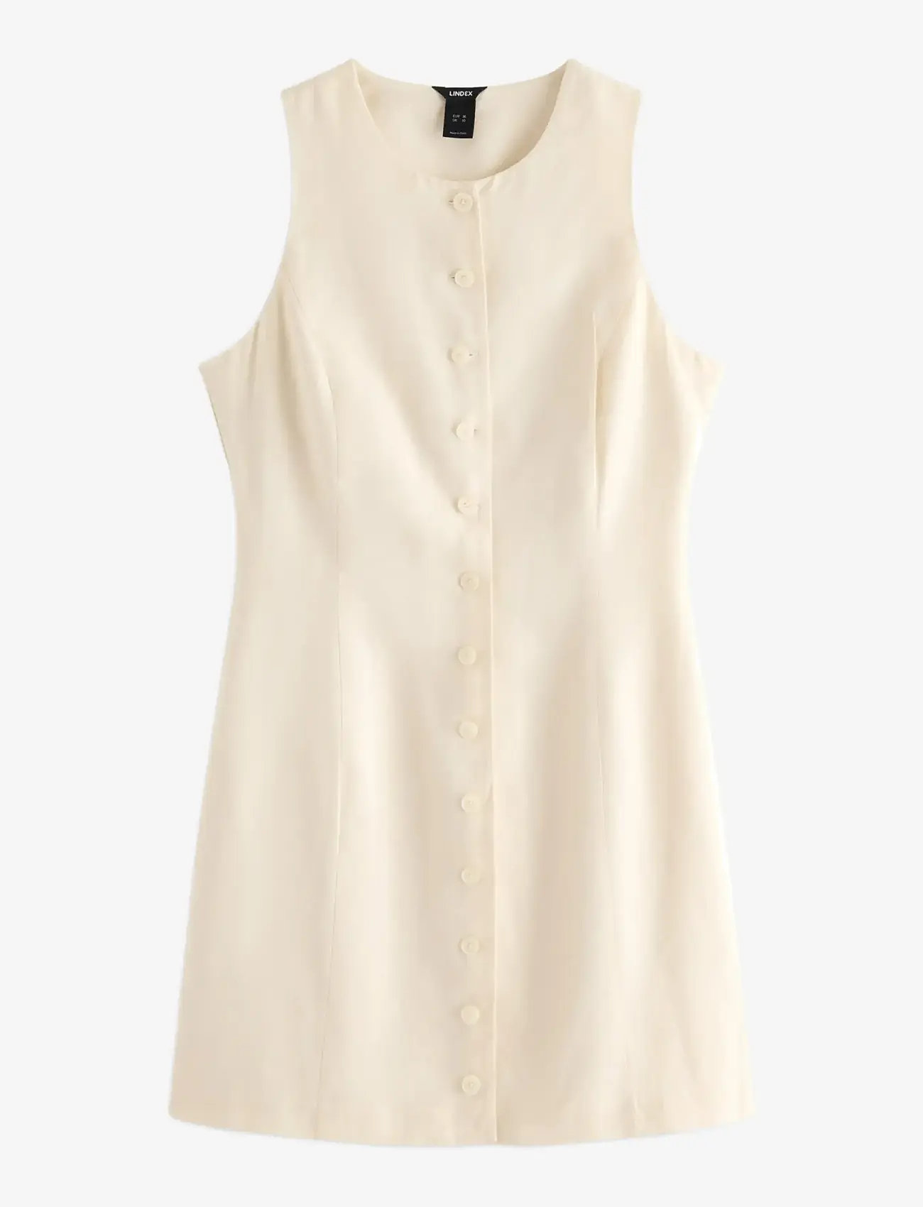 Lindex - Sleeveless minidress - korte kjoler - light beige - 1