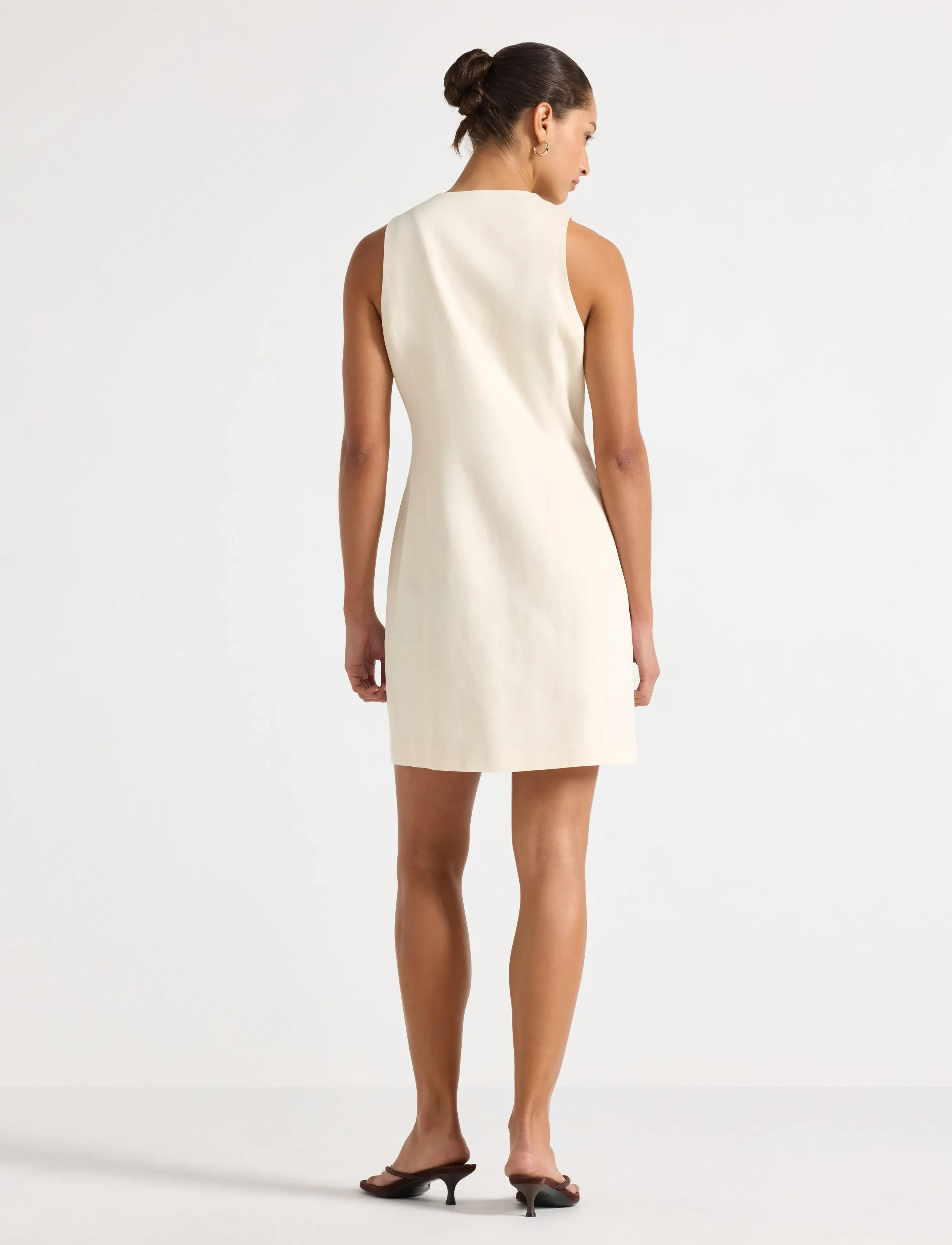 Lindex - Sleeveless minidress - short dresses - light beige - 3