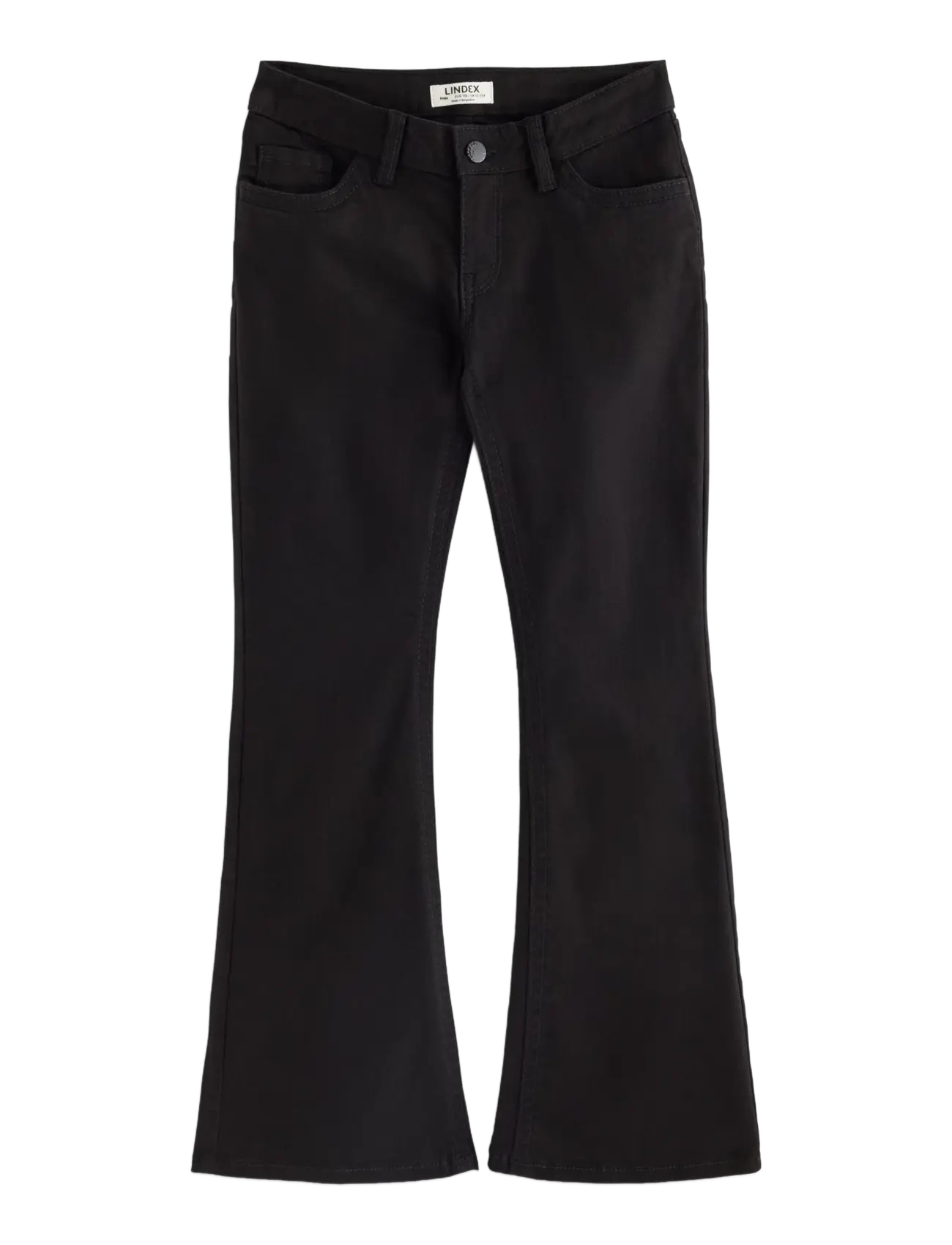 Lindex FREJA Flared leg jeans with shorter leg - Lapsed  2-8 aasta - BLACK / black