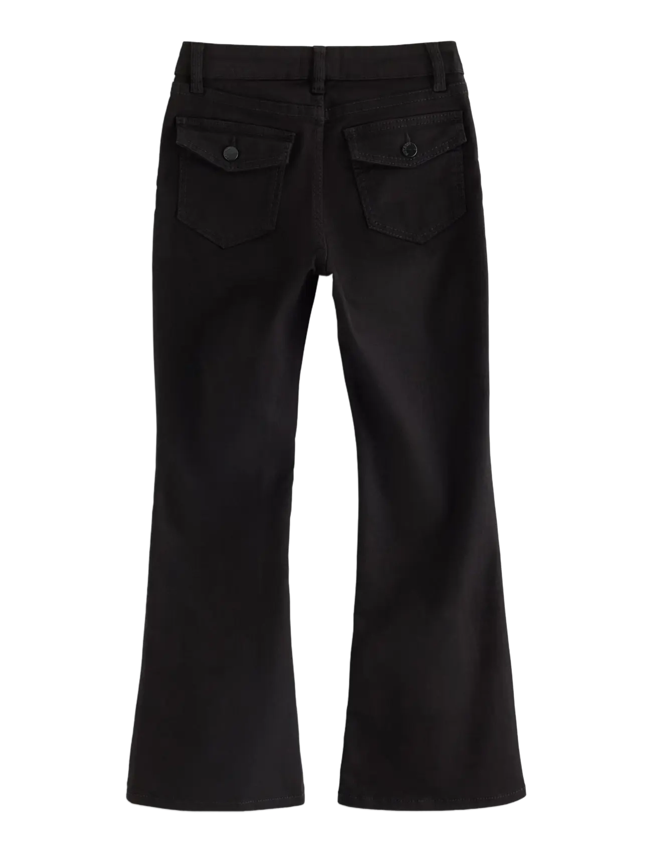 Lindex - FREJA Flared leg jeans with shorter leg - black - 1