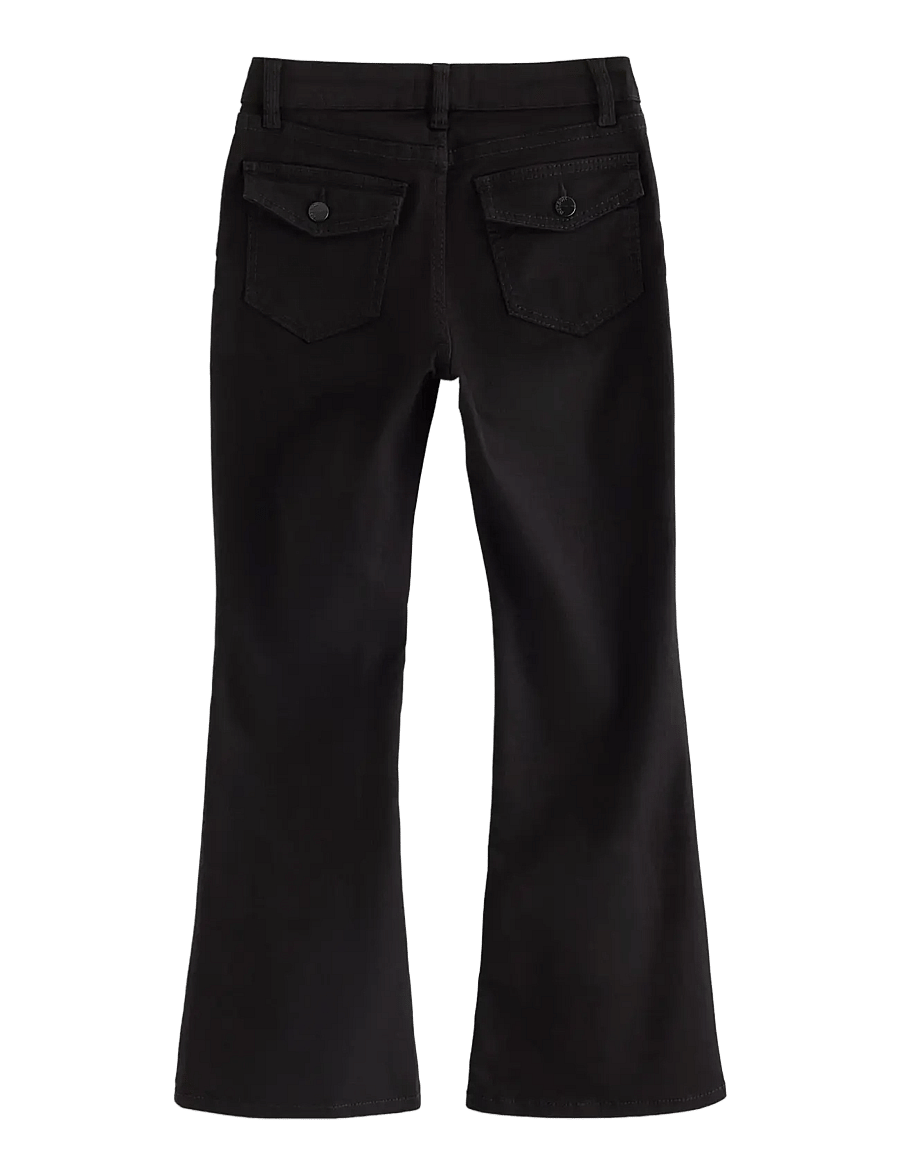 Lindex - FREJA Flared leg jeans with shorter leg - bootcut jeans - black - 1
