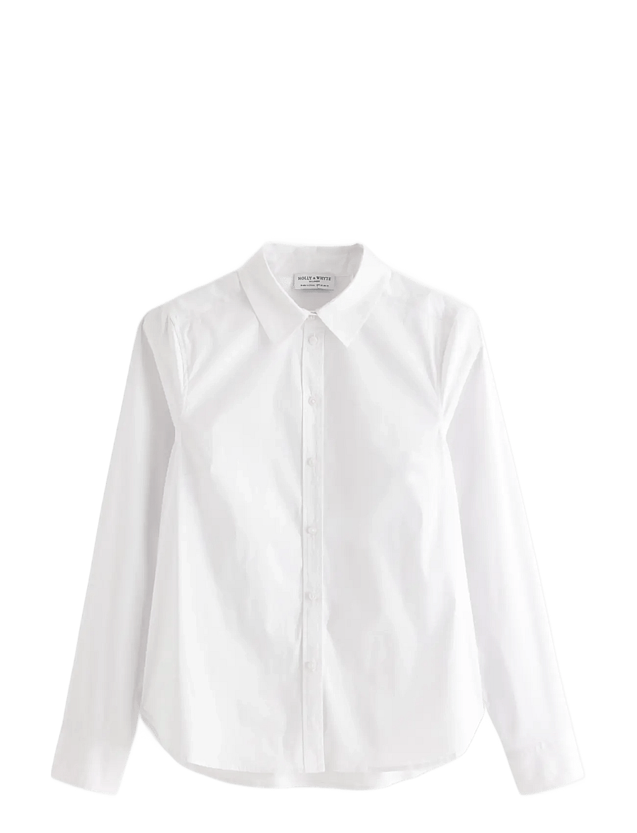 Lindex - Slim fit shirt - langärmlige hemden - white - 1