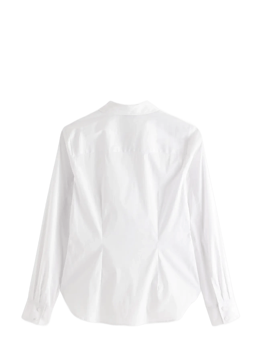Lindex - Slim fit shirt - langärmlige hemden - white - 2