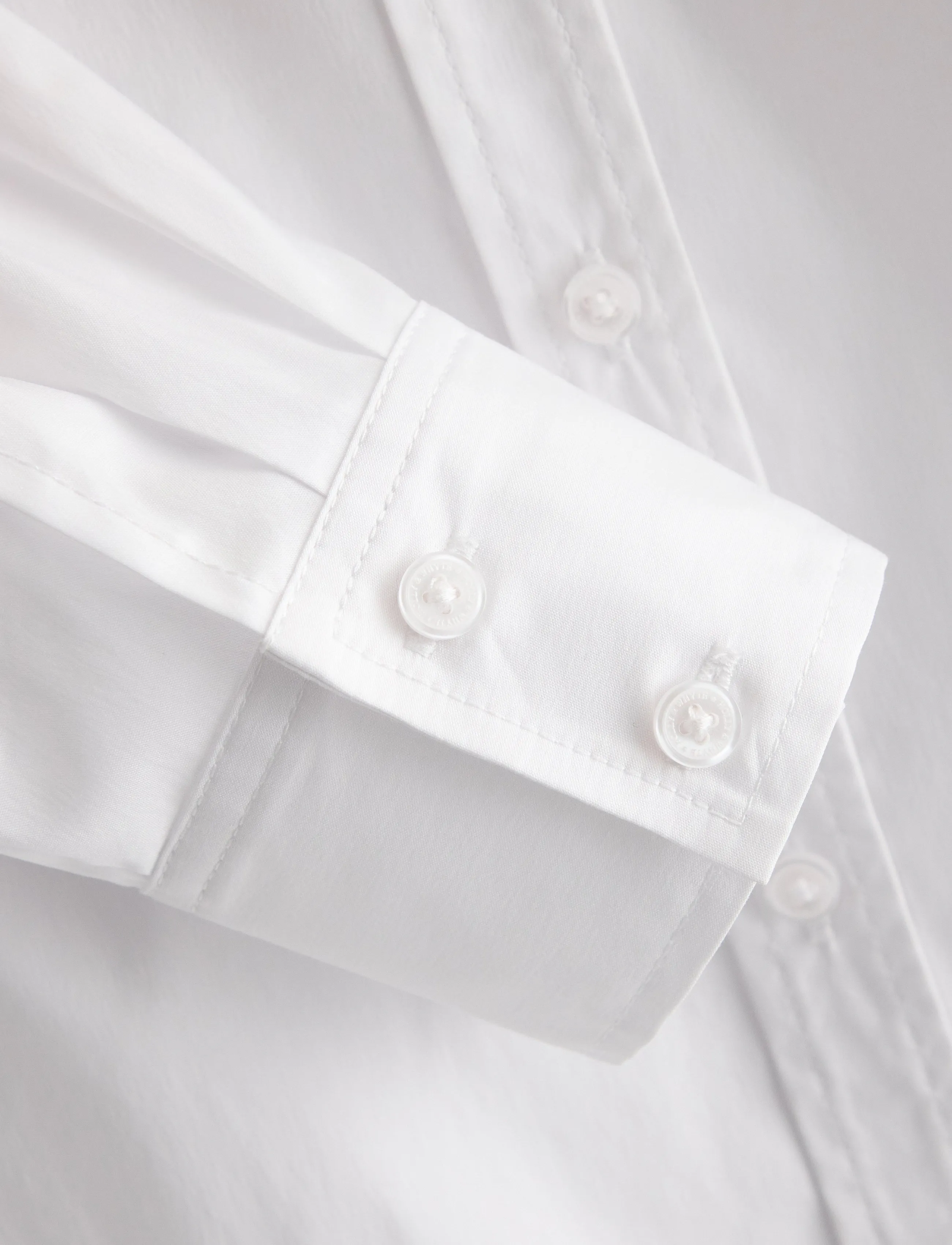 Lindex - Slim fit shirt - long-sleeved shirts - white - 5