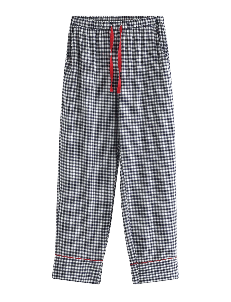 Lindex - Pyjama trousers in flannel - bukser med lige ben - navy - 0