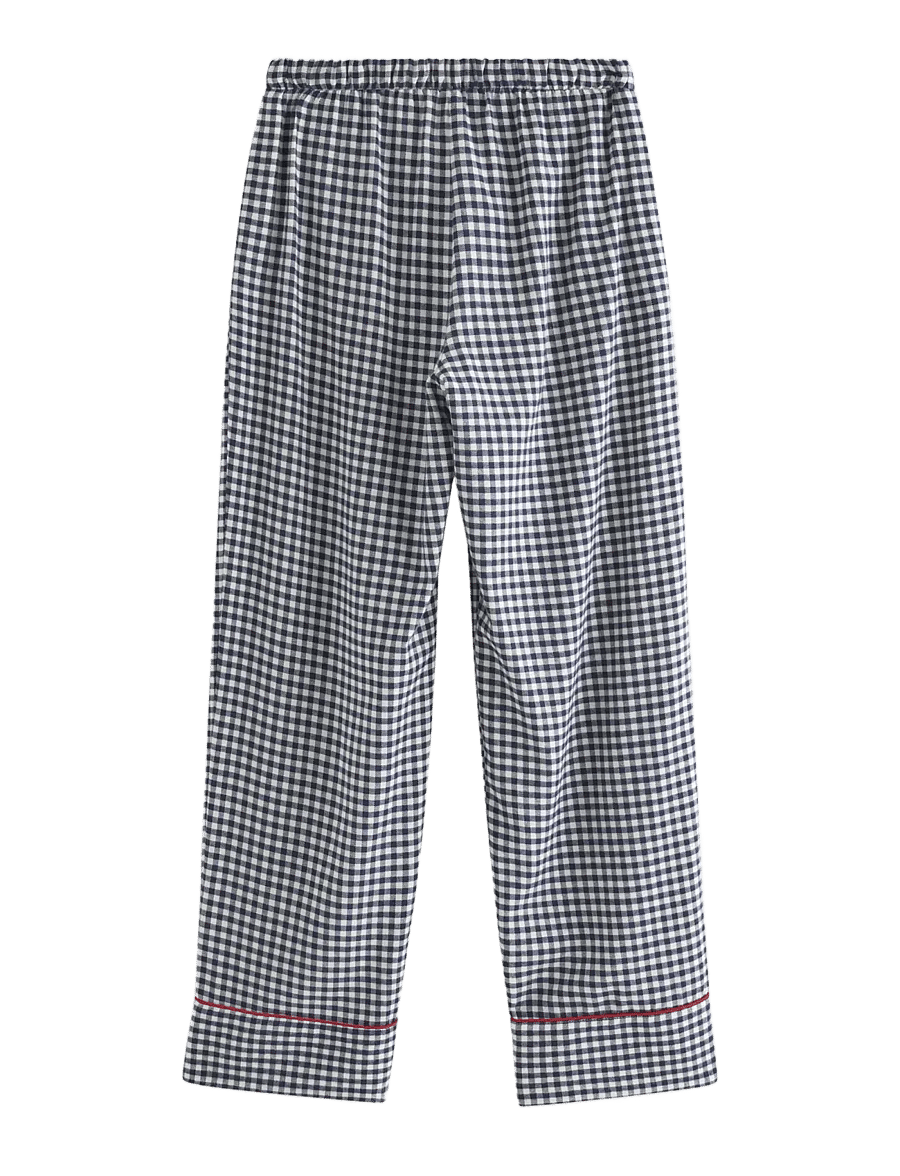 Lindex - Pyjama trousers in flannel - bukser med lige ben - navy - 1