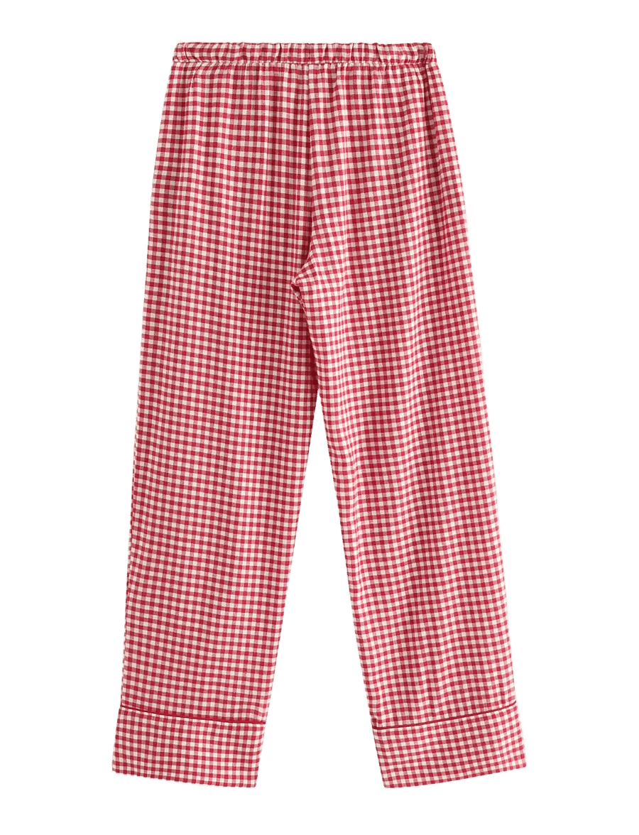 Lindex - Pyjama trousers in flannel - hose mit geradem bein - red - 1