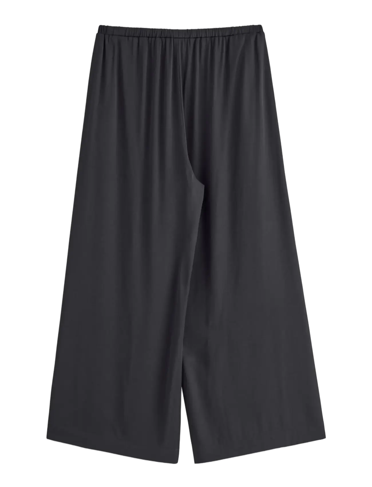 Lindex - WIDE satin trousers - black - 2