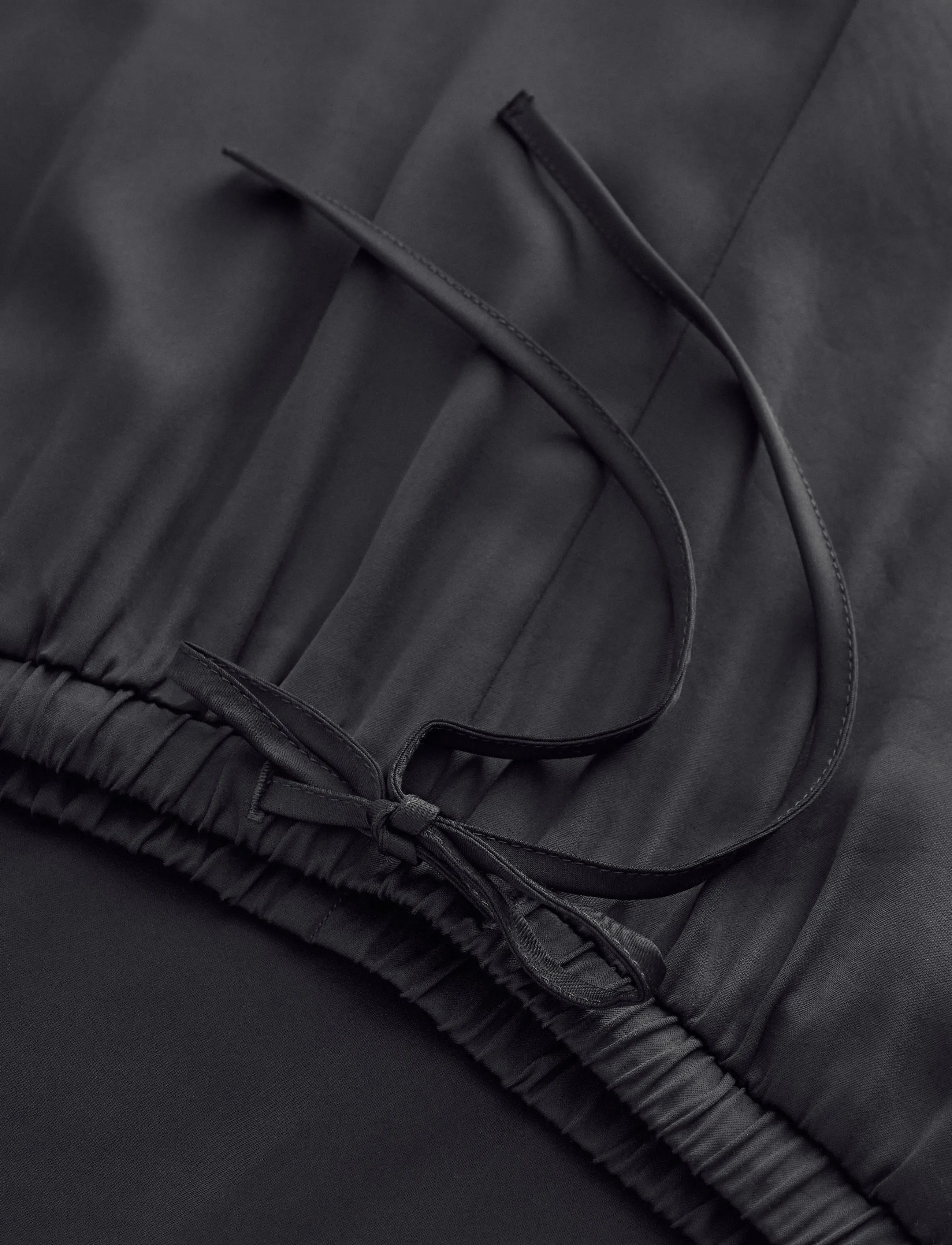 Lindex - WIDE satin trousers - black - 5