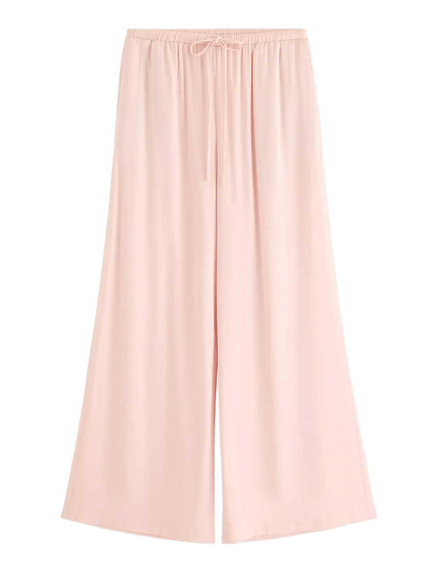 Lindex - WIDE satin trousers - light pink - 1