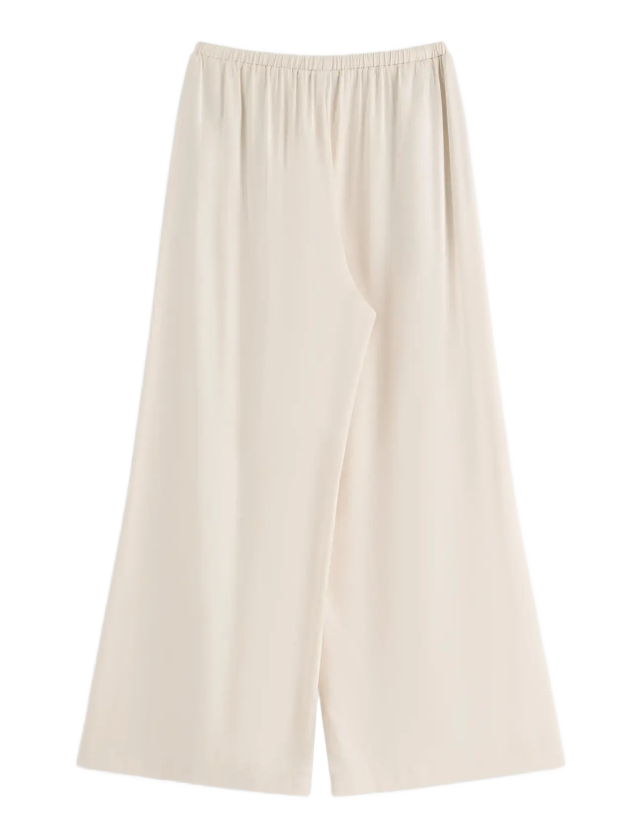 Lindex - WIDE satin trousers - lt dusty white - 2