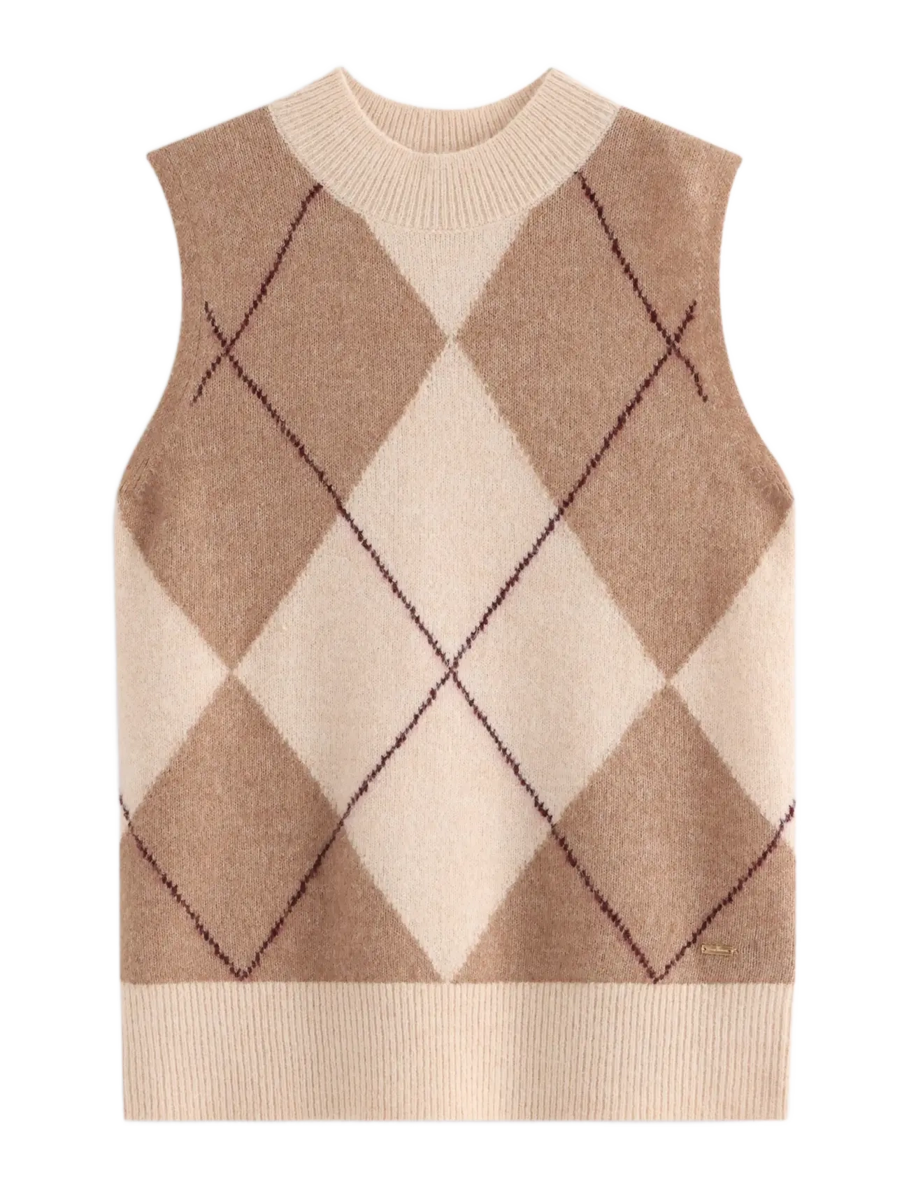 Lindex Fine-knit vest - Strickwesten - LIGHT BEIGE / beige