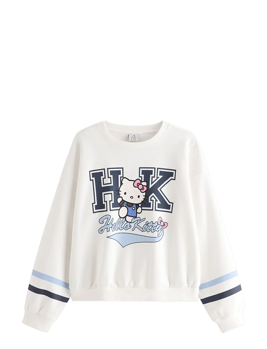 Lindex - Hello Kitty sweatshirt with brushed inside - off white - 1