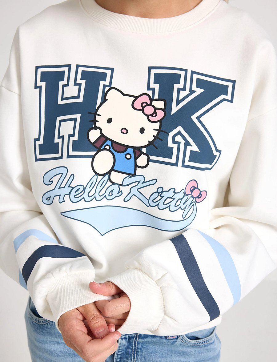Lindex - Hello Kitty sweatshirt with brushed inside - off white - 4