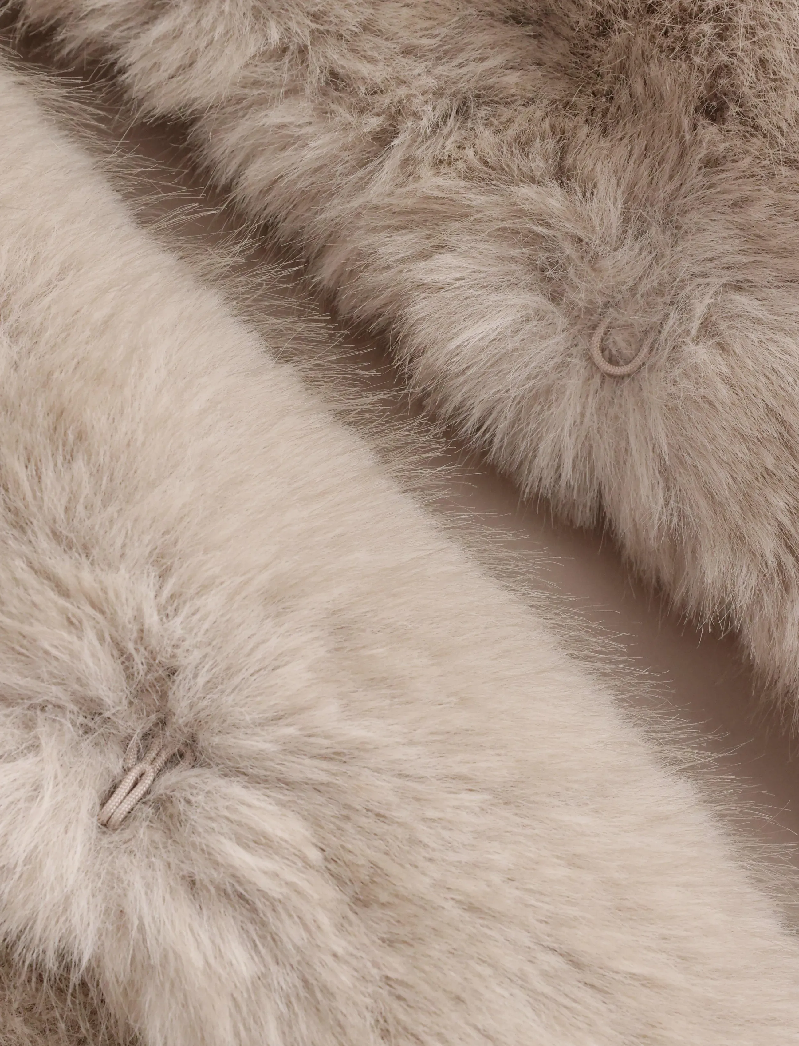 Lindex - Faux fur jacket - fuskpäls - light dusty white - 5